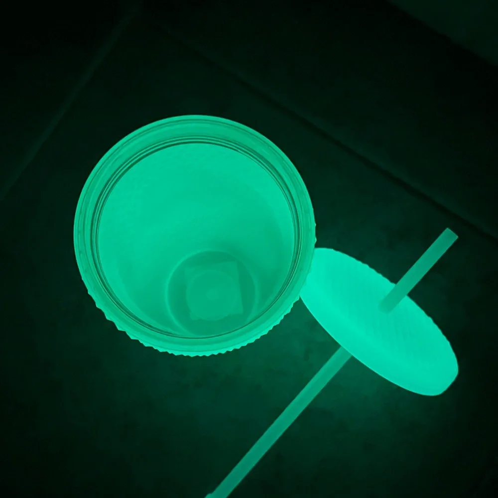 Starbucks 2022 Lemongrass Glow in the Dark Studded Tumbler 16oz Cold Cup New
